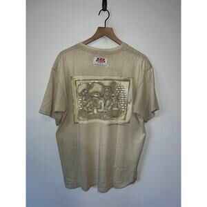 Vintage Senor Frogs Shirt Frogmiliano Zapata & Crew Brown Graphic Tee XL Stained